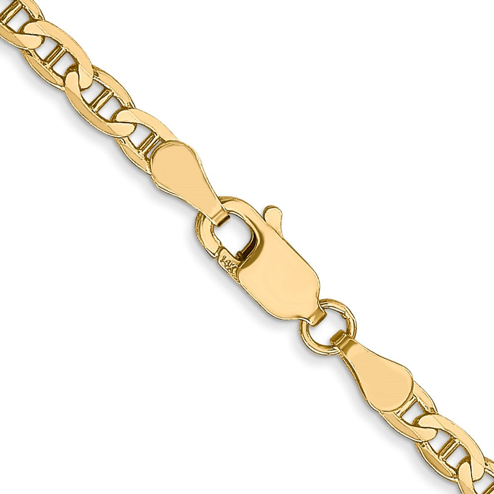 Leslie's 14K 3mm Concave Anchor Chain1314-9