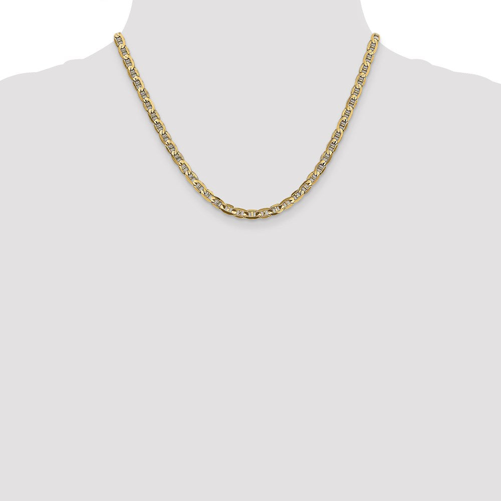 Leslie's 14K 4.5mm Concave Anchor Chain1316-18