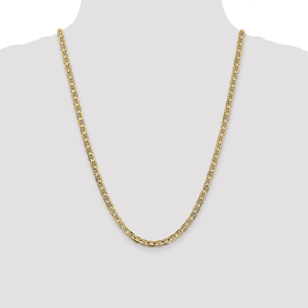Leslie's 14K 4.5mm Concave Anchor Chain1316-24