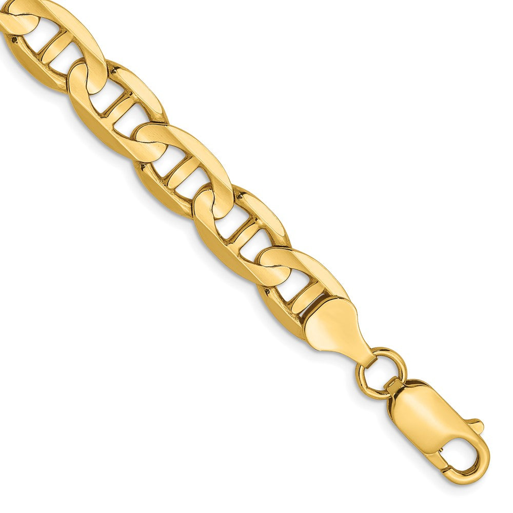 Leslie's 14K 7mm Concave Anchor Chain1319-8