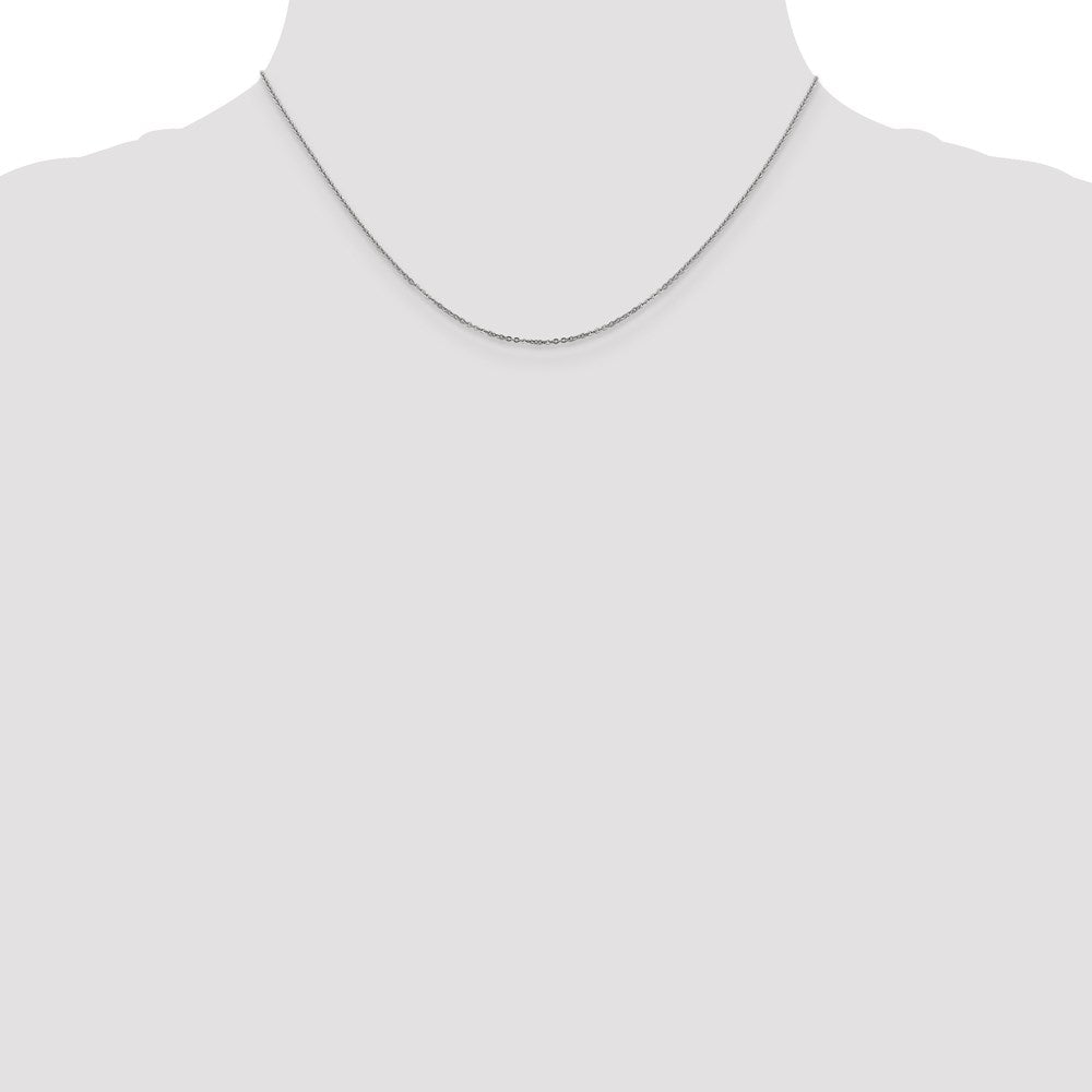 Leslie's 14K White Gold 1.1 mm Flat Cable Chain1628-16