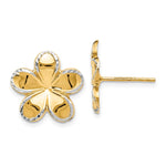 Load image into Gallery viewer, Leslie&#39;s 14K w/Rhodium Flower Post Earrings162A
