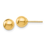 Load image into Gallery viewer, Leslie&#39;s 14K Polished 6mm Ball Post Earrings17Z
