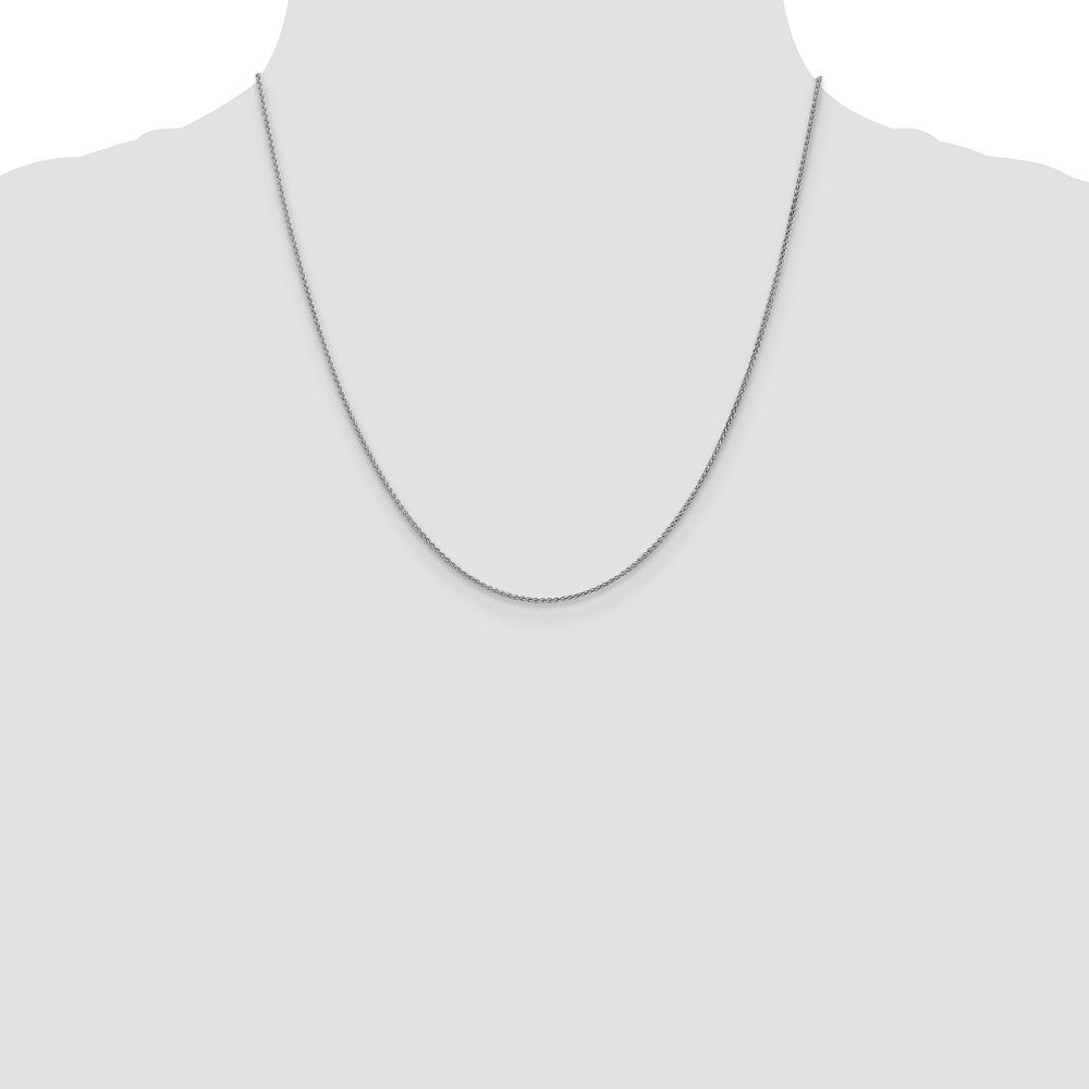 Leslie's 14K White Gold 1.2mm Spiga (Wheat) Chain1849-20