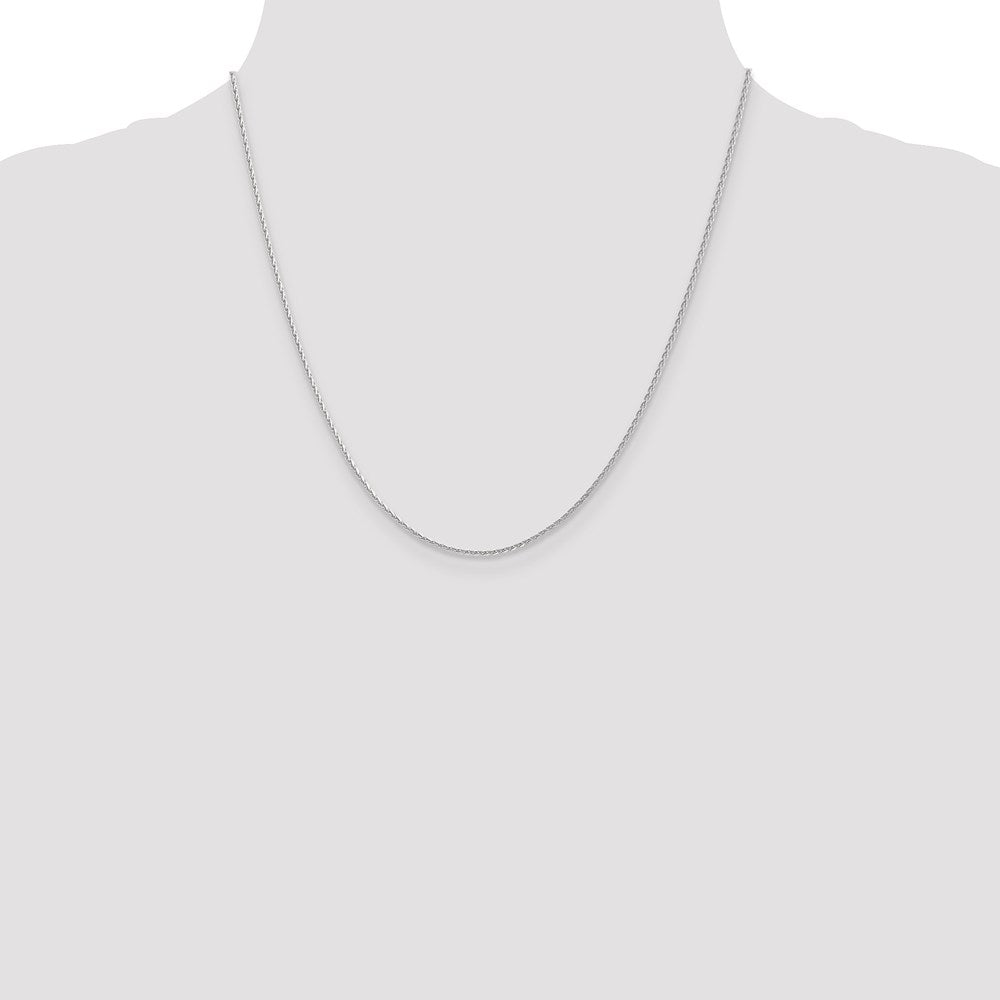 Leslie's 14K White Gold 1.3mm D/C Spiga (Wheat) Chain1955-20
