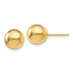 Load image into Gallery viewer, Leslie&#39;s 14K Polished 8mm Ball Post Earrings19Z

