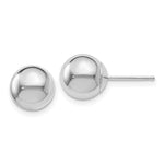 Load image into Gallery viewer, Leslie&#39;s 14K White Gold Polished 8mm Ball Post Earrings23Z
