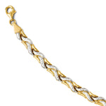 Load image into Gallery viewer, Leslie&#39;s 14K w/Rhodium D/C Bracelet2672-7
