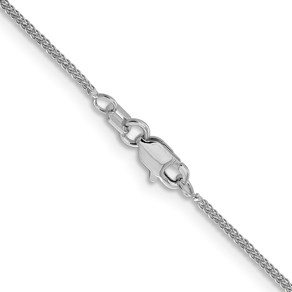 Leslie's 14K White Gold .8 mm D/C Quadra Wheat Chain3070-9