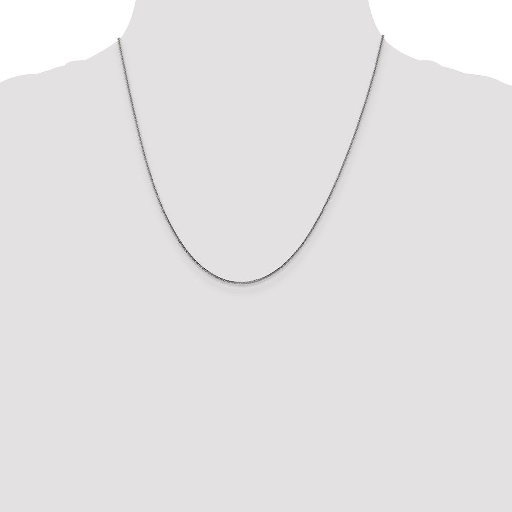 Leslie's 14K White Gold .8 mm D/C Quadra Wheat Chain3070-20