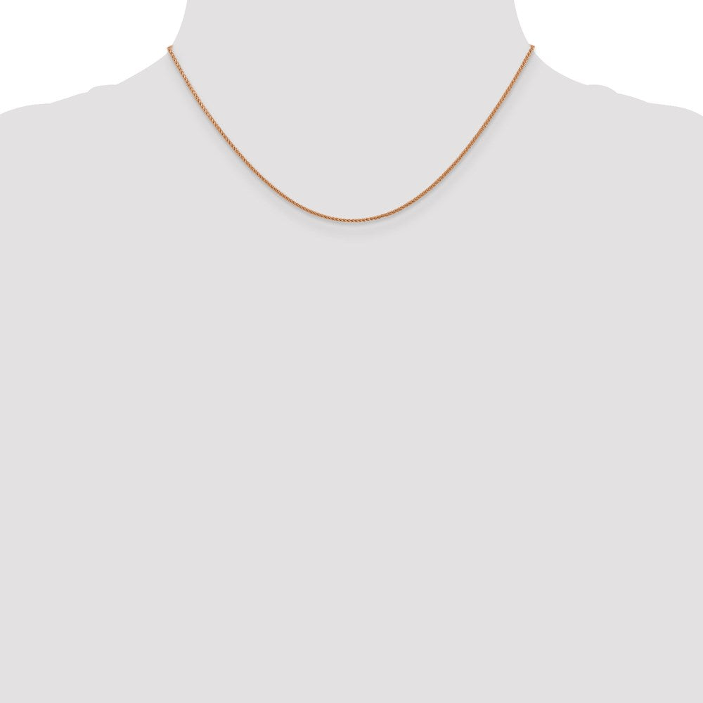 Leslie's 14K Rose Gold 1mm Spiga (Wheat) Chain3109-16