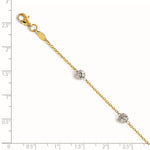 Load image into Gallery viewer, Leslie&#39;s 14K Two-tone Anklet4031-10
