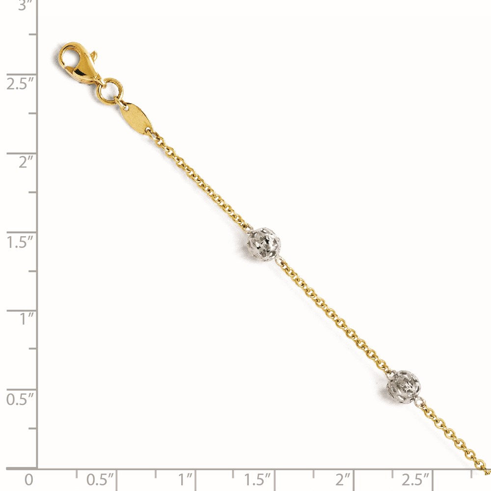 Leslie's 14K Two-tone Anklet4031-10