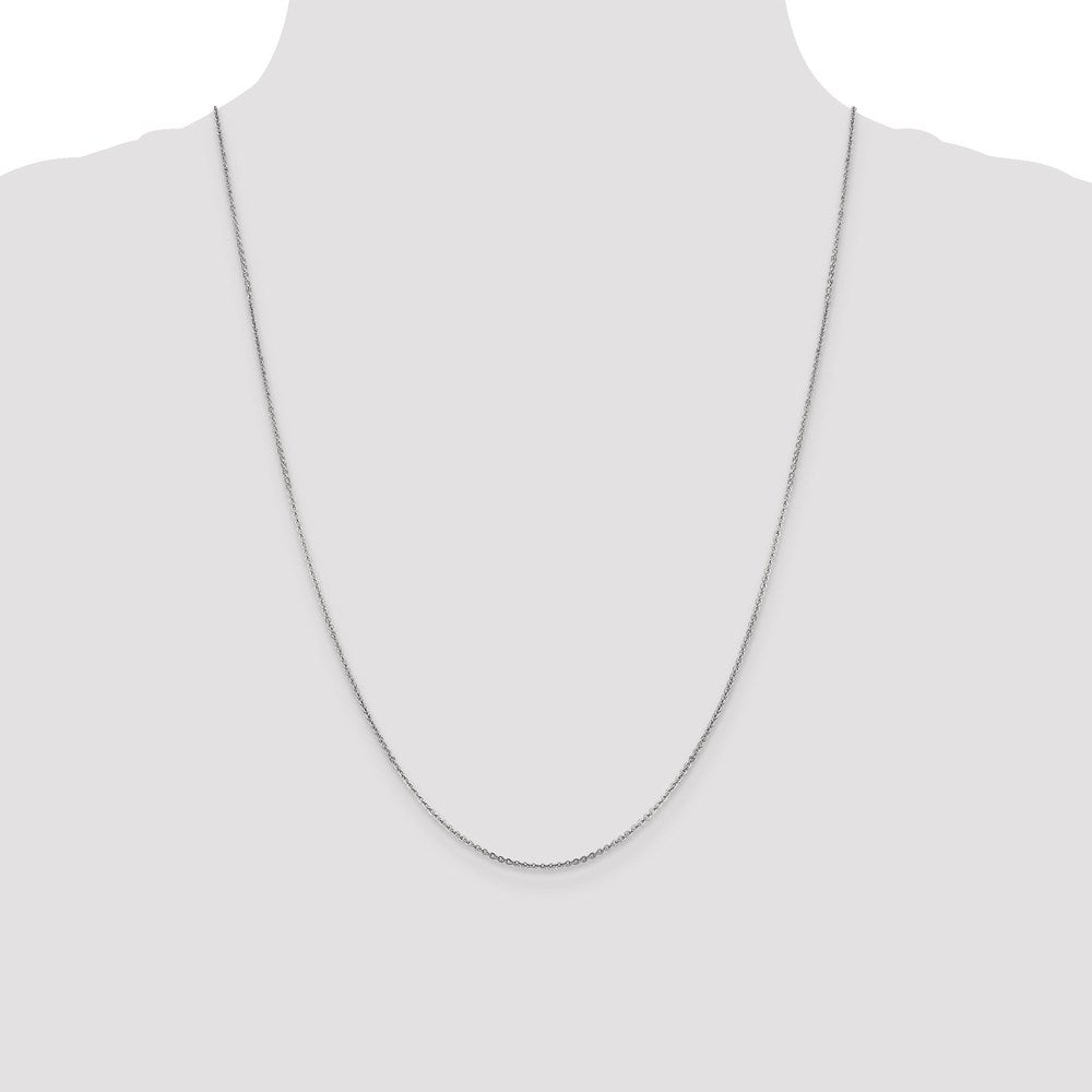 Leslie's 14K White Gold 1.4 mm Flat Cable Chain4074-24