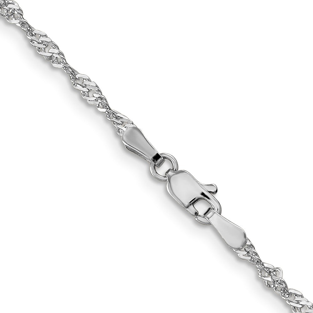 Leslie's 14K White Gold Singapore Chain4076-8