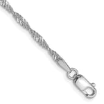 Load image into Gallery viewer, Leslie&#39;s 14K White Gold Singapore Chain4076-8
