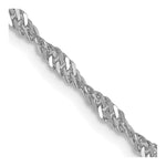 Load image into Gallery viewer, Leslie&#39;s 14K White Gold 1.9 mm Singapore Chain4076-20
