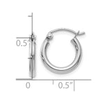Load image into Gallery viewer, Leslie&#39;s 14K White Gold Polished Hoop Earrings45W
