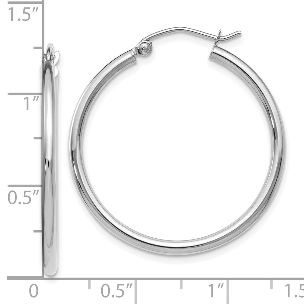 Leslie's 14K White Gold Hoop Earrings47W