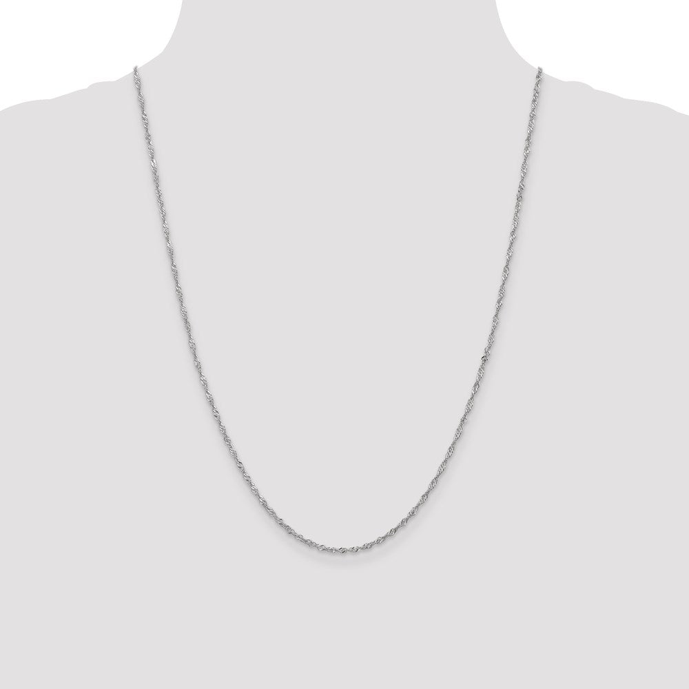 Leslie's 14K White Gold 1.6 mm Singapore Chain515-24