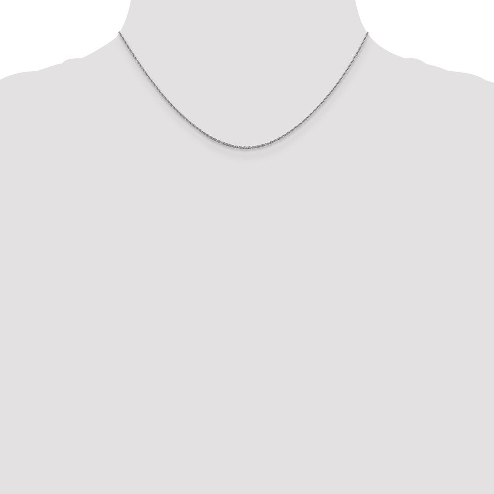Leslie's 10K White Gold 1.2 mm Loose Rope Chain5187-16