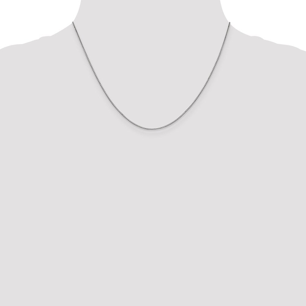 Leslie's 10K White Gold .8 mm Box Chain5261-18