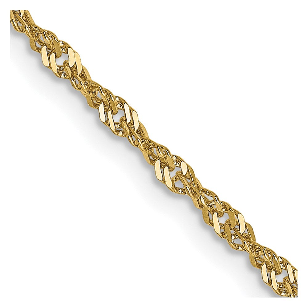 Leslie's 10K 1.7 mm Sparkle Singapore Chain5263-18