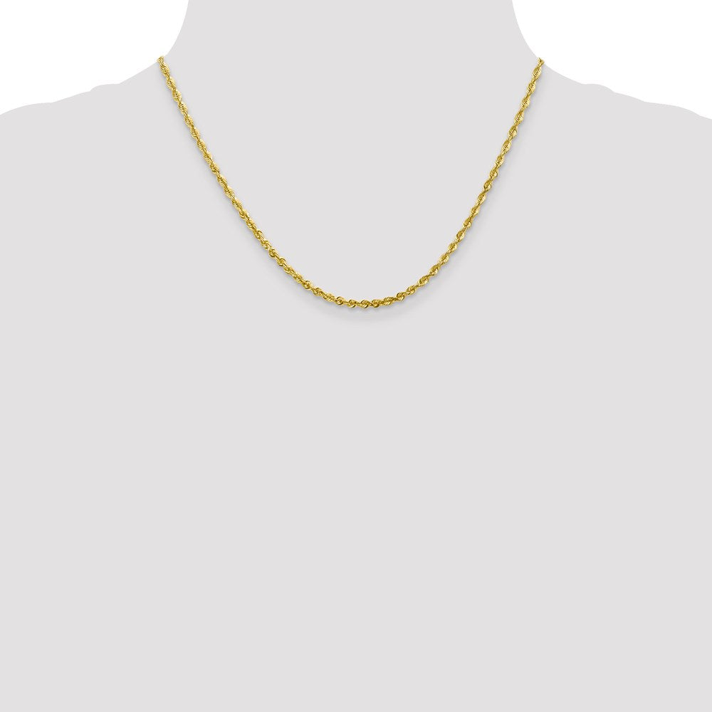 Leslie's 10K 2.8mm Diamond-Cut Lightweight Rope Chain5268-18