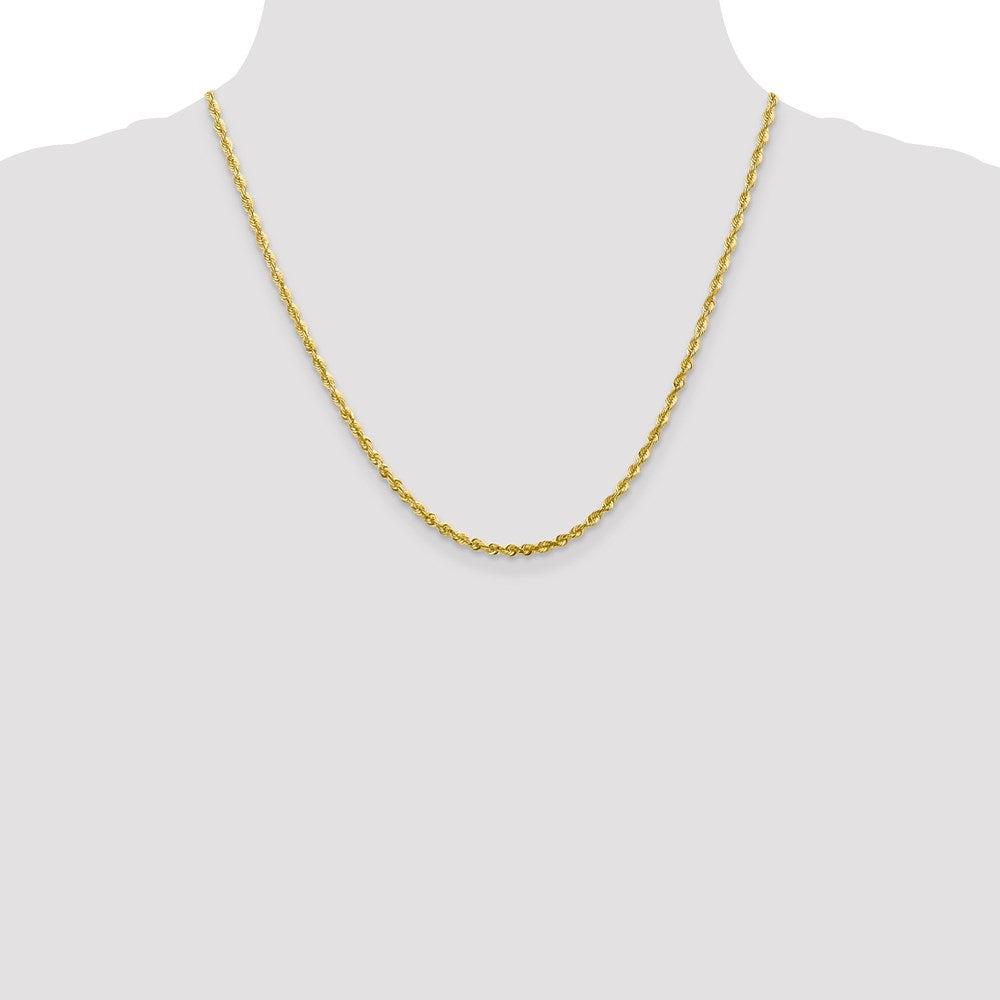 Leslie's 10K 2.8mm Diamond-Cut Lightweight Rope Chain5268-20