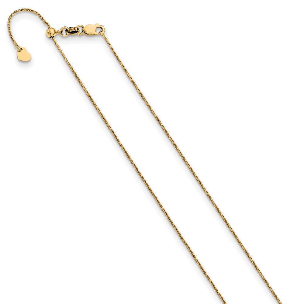 Leslie's 10K Yellow Gold .8 mm Adjustable Wheat Chain5278-22