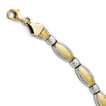 Load image into Gallery viewer, Leslie&#39;s 10K w/Rhodium D/C Bracelet5677-7
