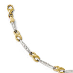 Load image into Gallery viewer, Leslie&#39;s 10K w/Rhodium D/C Bracelet5686-7
