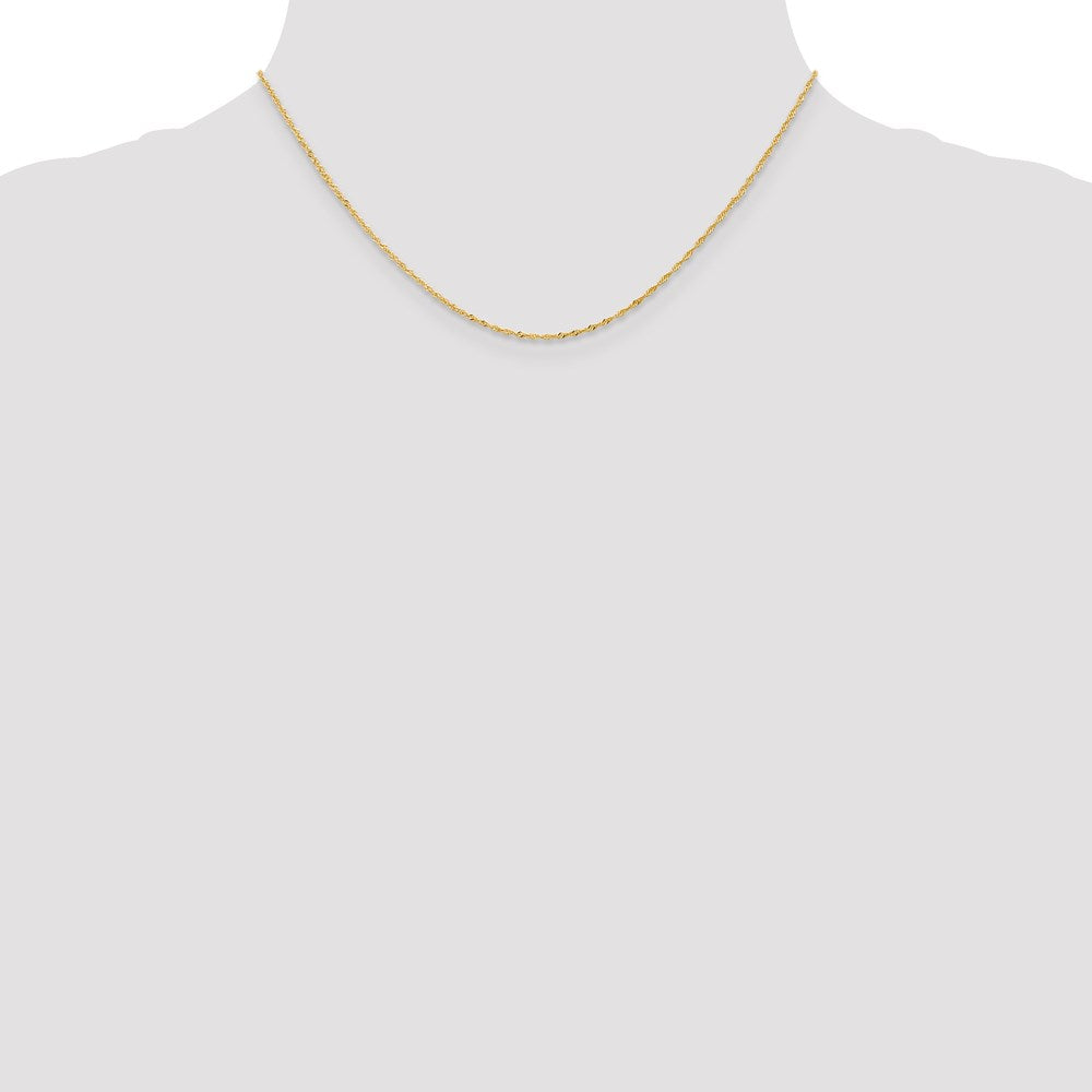 Leslie's 14K 1 mm Light Singapore Chain589-16