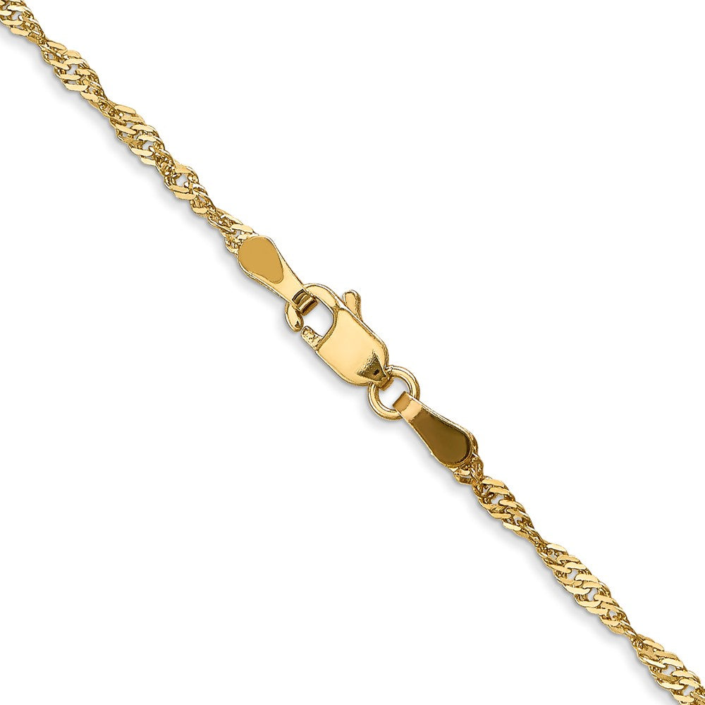 Leslie's 1.6mm 14K Singapore Chain668-7