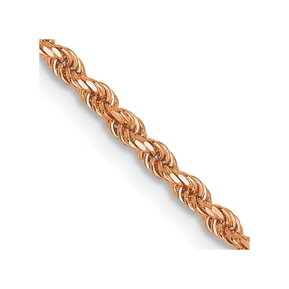 Leslie's 14K Rose Gold 1.75mm Diamond-Cut Rope Chain7114-28