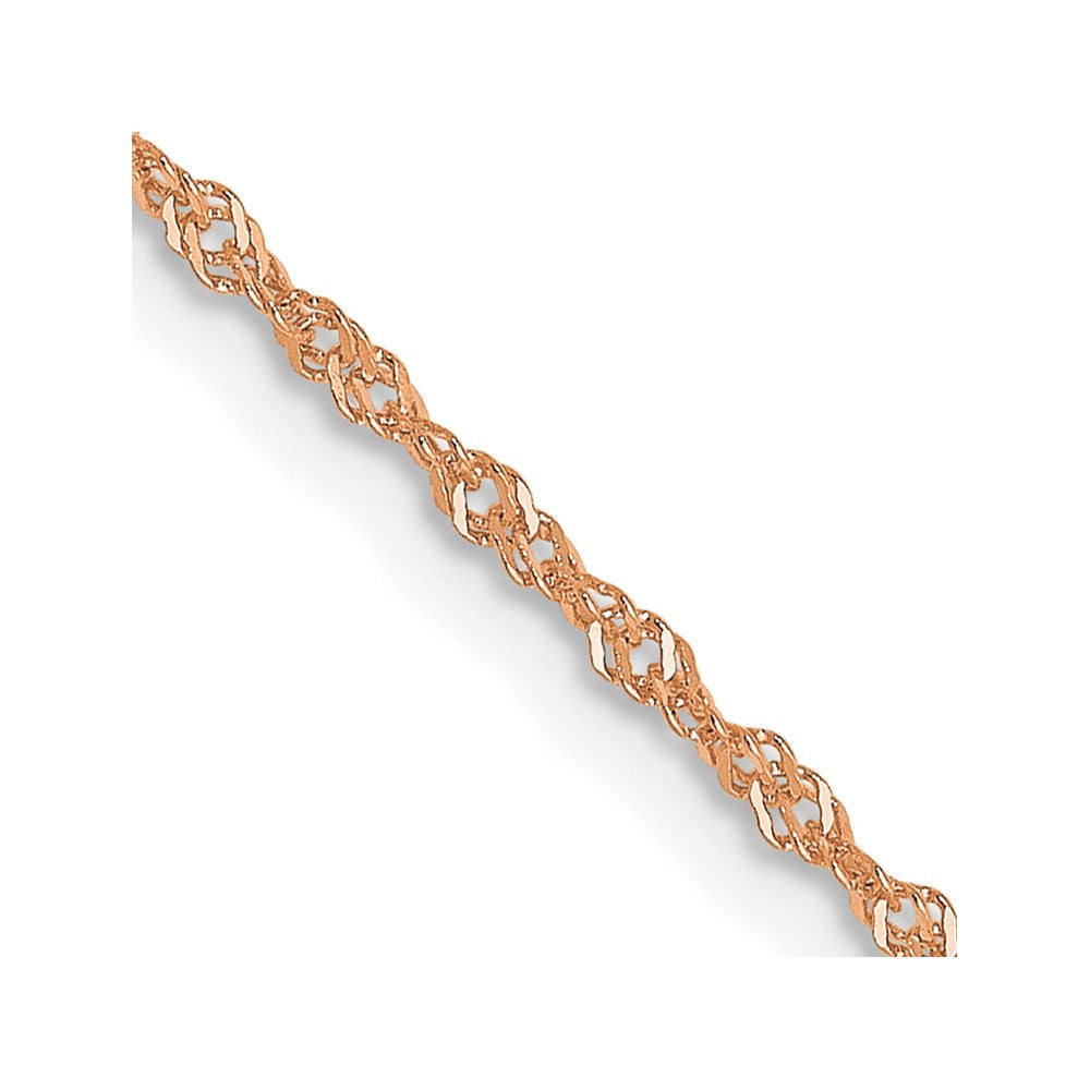 Leslie's 14K Rose Gold 1 mm Singapore Chain7164-24