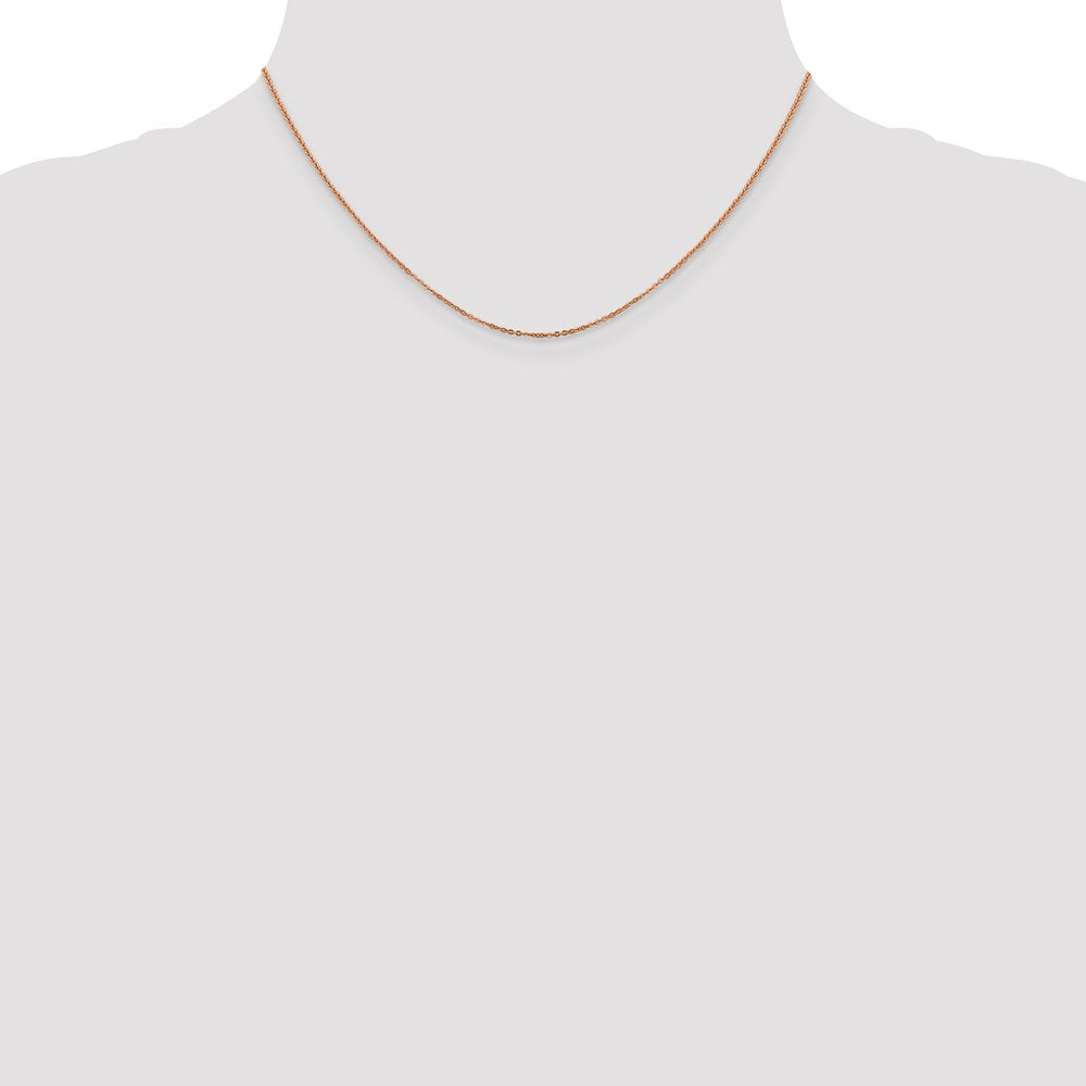Leslie's 14K Rose Gold 1.1 mm Flat Cable Chain7167-16