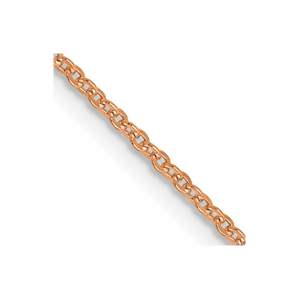 Leslie's 14K Rose Gold 1.1 mm Flat Cable Chain7167-16