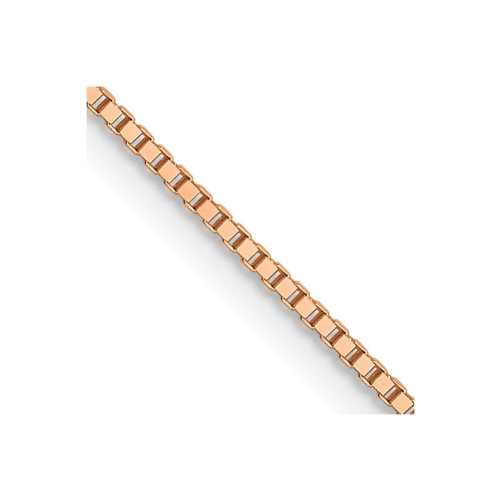 Leslie's 14K Rose Gold .7 mm Box w/Lobster Chain7168-18