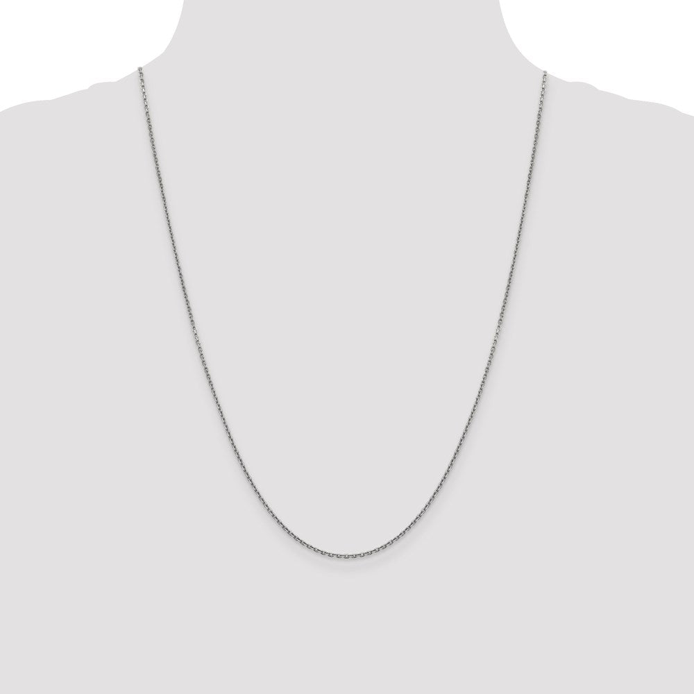 Leslie's 14K White Gold 1.5 mm D/C Rolo Chain7213-24