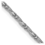 Load image into Gallery viewer, Leslie&#39;s 14K White Gold 1.6 mm D/C Open Long Link Franco Chain7223-16
