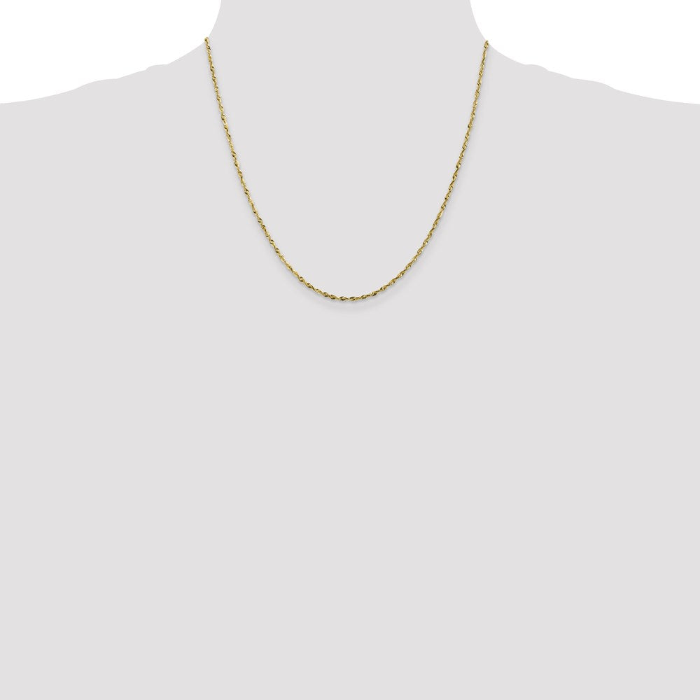Leslie's 10K 1.8mm Diamond-Cut Lightweight Rope Chain8050-20