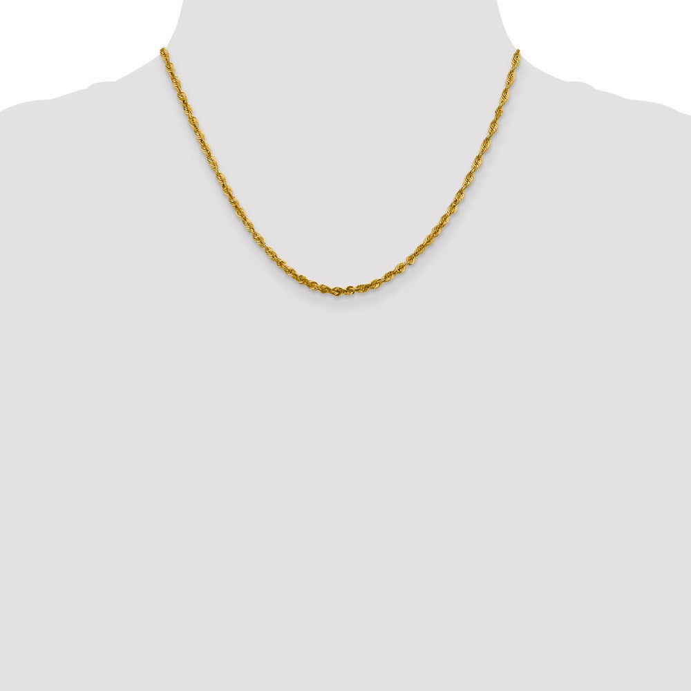 Leslie's 10K 3.0mm Diamond-Cut Lightweight Rope Chain8053-18