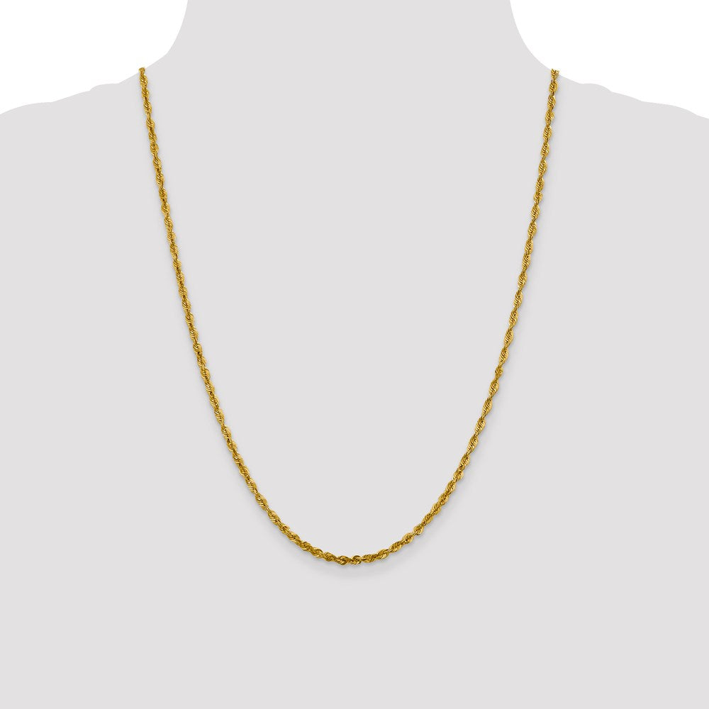 Leslie's 10K 3.0mm Diamond-Cut Lightweight Rope Chain8053-24