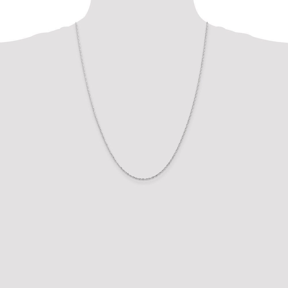 Leslie's 10K White Gold 2.5mm Diamond-Cut Lightweight Rope Chain8123-24