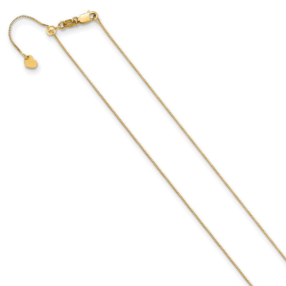 Leslie's 10K Adjustable .7MM Baby Box Chain8206-22