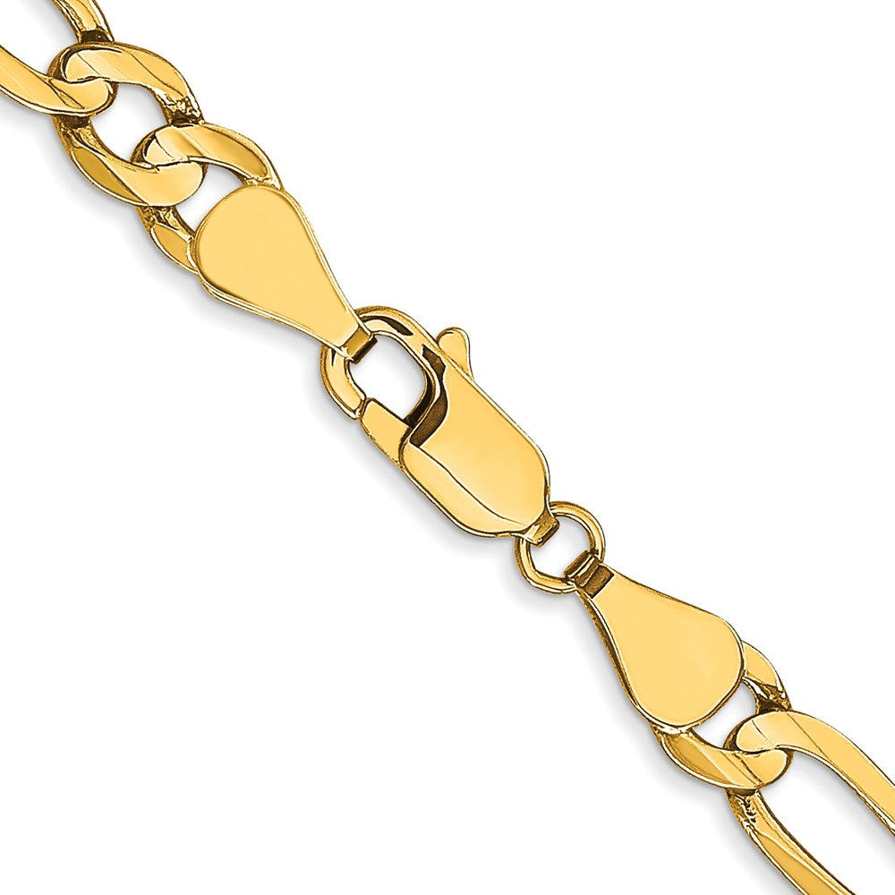 Leslie's 10K 5.25mm Concave Figaro Chain8216-8