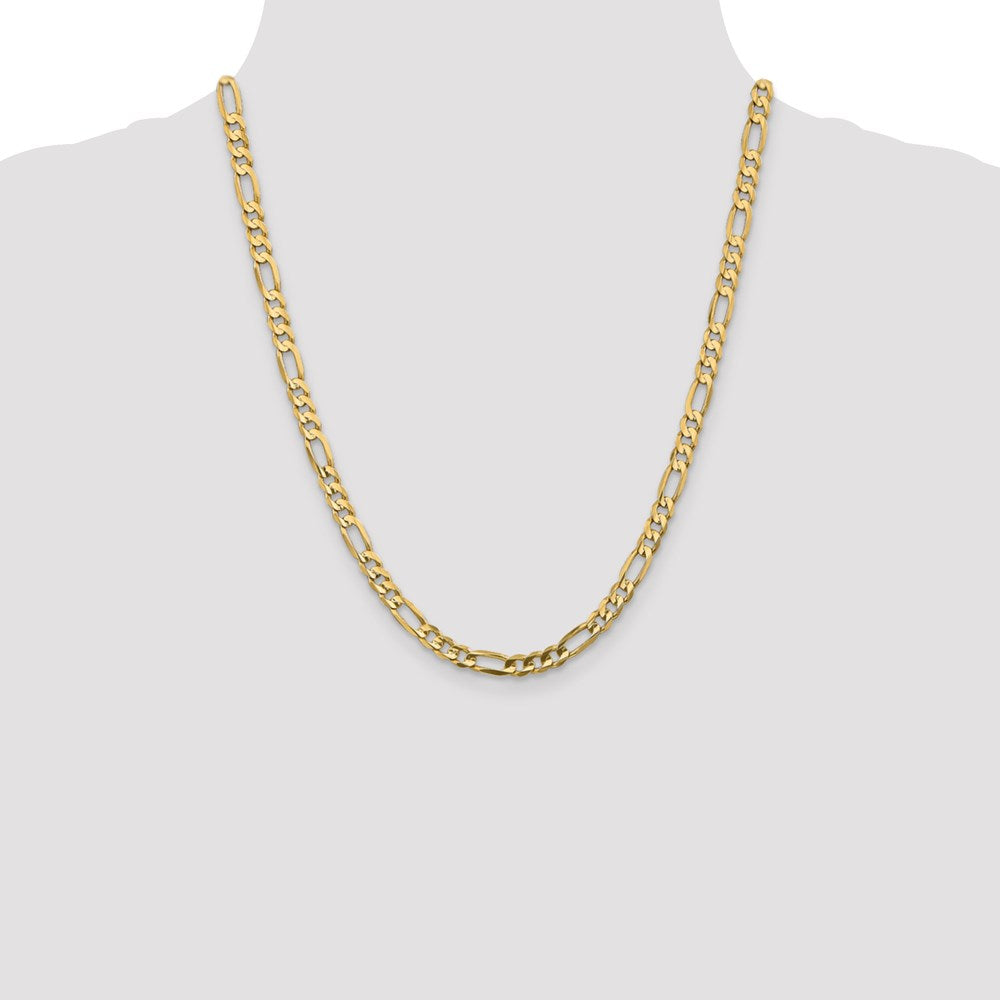 Leslie's 10K 5.25mm Concave Figaro Chain8216-22