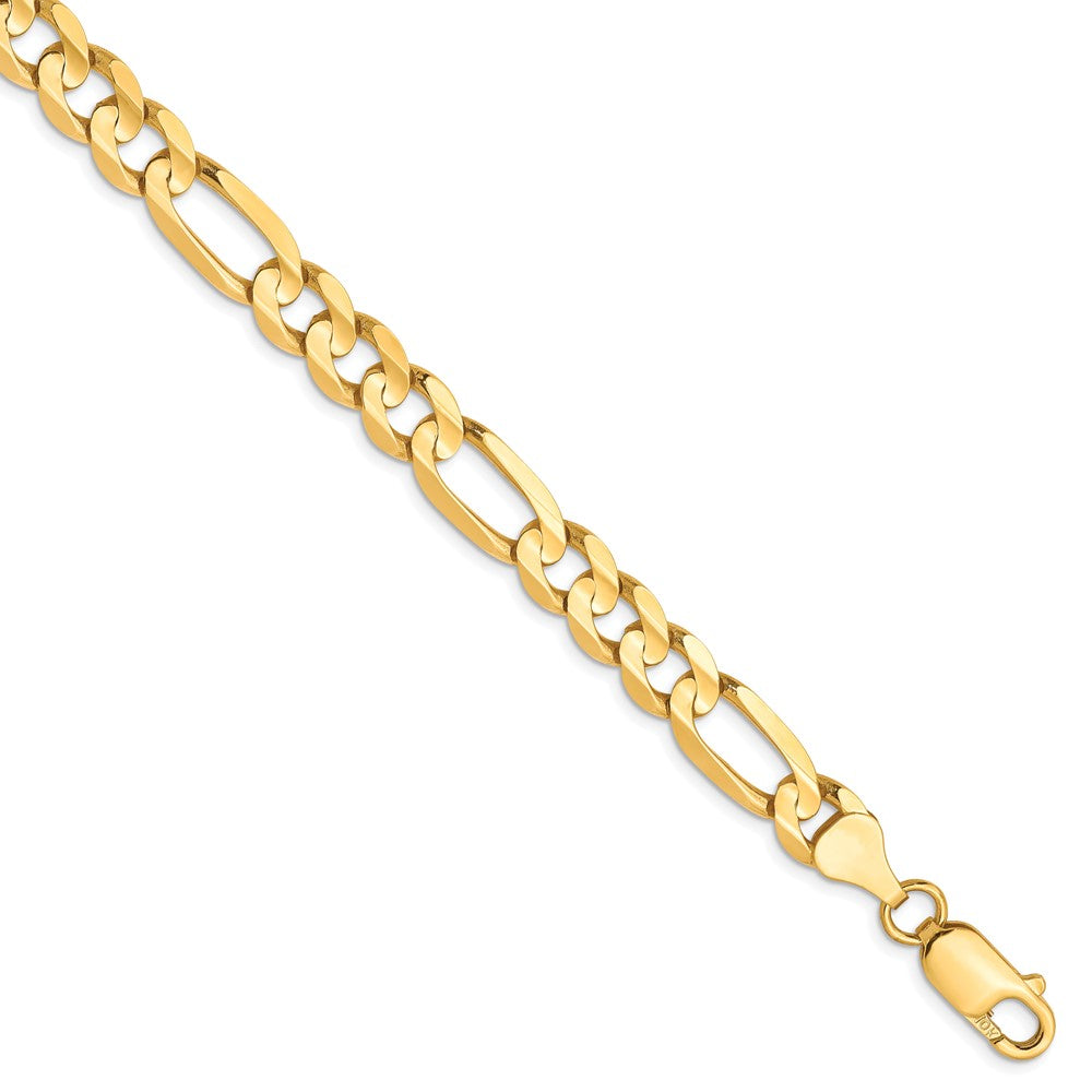 Leslie's 10K 6.75mm Concave Figaro Chain8217-9