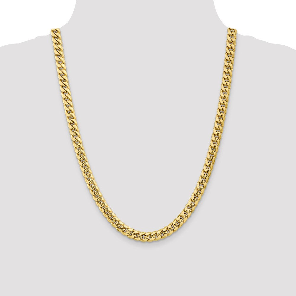Leslie's 10K Semi-Solid 7.3 mm Miami Cuban Chain8230-24